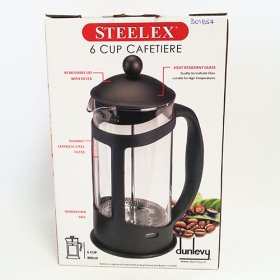 (image for) STEELEX 6 CUP CAFETIERE - 800ML