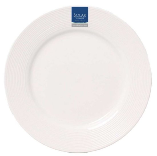 (image for) SOLAR BREAKFAST PLATE WHITE - 9.5\"