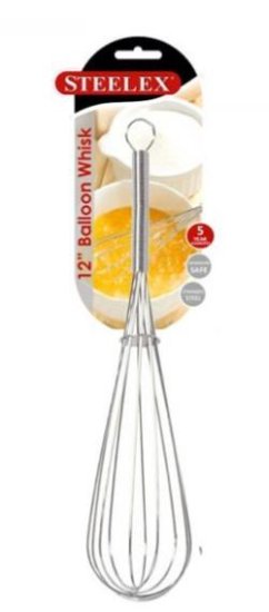 (image for) STEELEX WHISK S/STEEL - 12\"