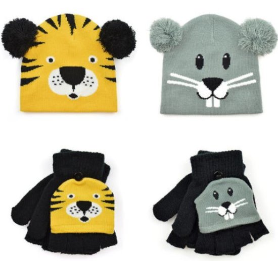 (image for) RJM KIDS HAT & MITTEN SET ASST - STD