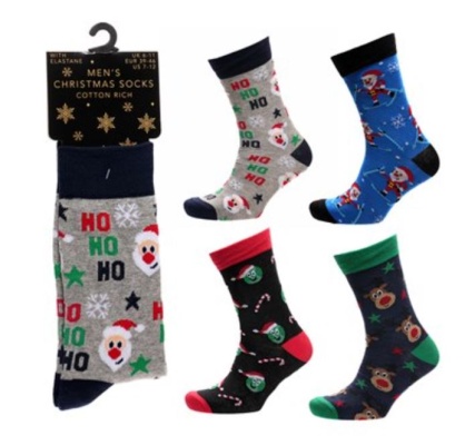 (image for) RJM MENS SOCKS CHIRTSMAS ASST