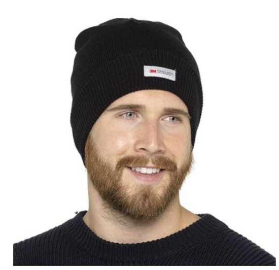 (image for) RJM MENS HAT W/PTHINSULATE BLK - M/L