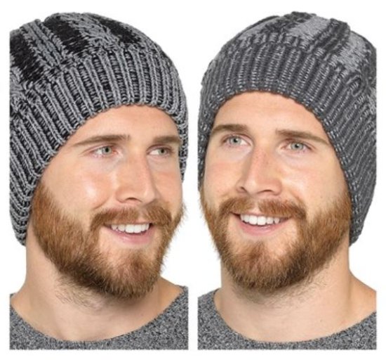 (image for) RJM MENS HAT FLEECE/LININGGREY - STD