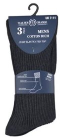 (image for) RJM MENS SOCKS SOFT TOP ASST - 3S