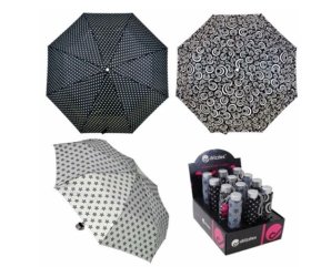 (image for) RJM UMBRELLA S/MINI BLK/WHITE - S/MINI