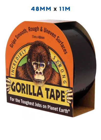 (image for) GORILLA TAPE BLACK 48MMX11M - 48X11