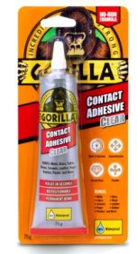 (image for) GORILLA CONTACT ADHESIVE CLEAR - 75GM