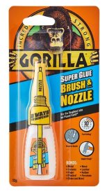 (image for) GORILLA SUPER GLUE +BRUSH&NOZZ - 12G