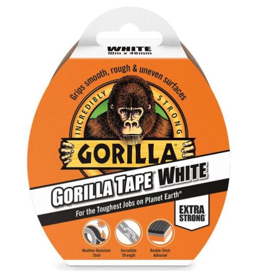 (image for) GORILLA TAPE WHITE 48MM - 10M