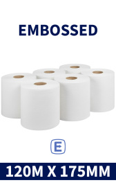 (image for) CENTREFEED ROLL WHITE CFW128E