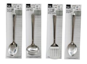 (image for) SIL S/STEEL SOLID SPOON - 32X7CM