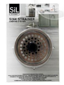 (image for) SIL SINK STRAINER & PLUG S/ST - 7.5CM