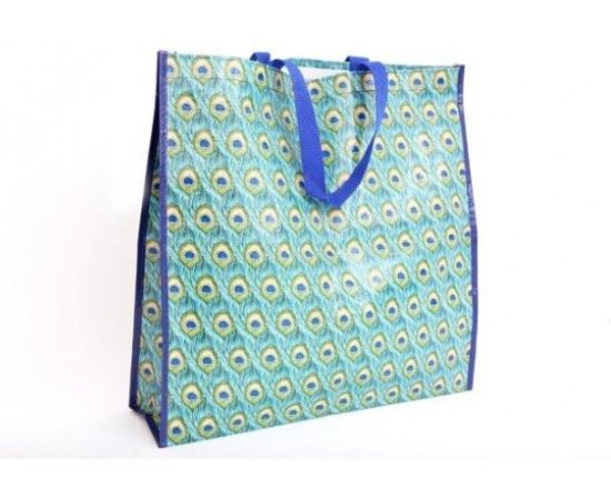 (image for) SIL SHOPPER BAG PEACOCK - 45X45