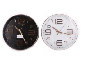 (image for) SIL WALL CLOCK EMBOSSED COPPER - 30CM
