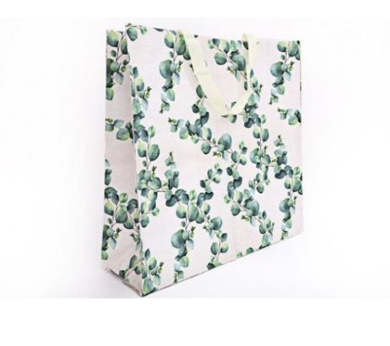 (image for) SIL SHOPPER BAG EUCALYPTUS - 45X45