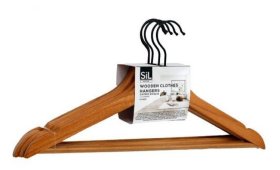 (image for) SIL WOODEN CLOTHES HANGER - 5S