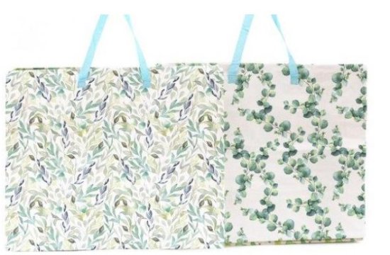 (image for) SIL SHOPPING BAG EUCALYPTUS - 65X55