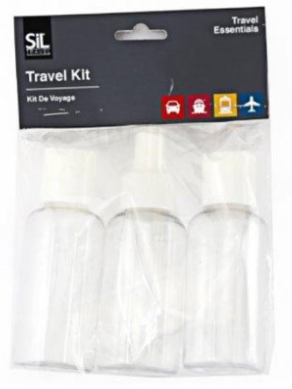 (image for) SIL TRAVEL PLAS BOTTLE SET 4PC - 50MLX3