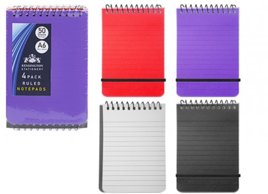 (image for) PMS NOTEPAD SPIRAL BOUND RULED - A6