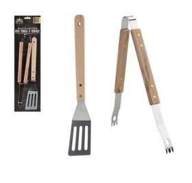 (image for) PMS BBQ TONGS & TURNER S/STEEL - STD
