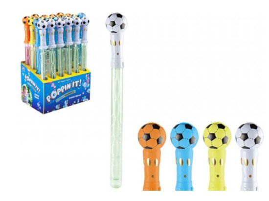 (image for) PMS FOOTBALL BUBBLE WAND 4ASST - 14\"