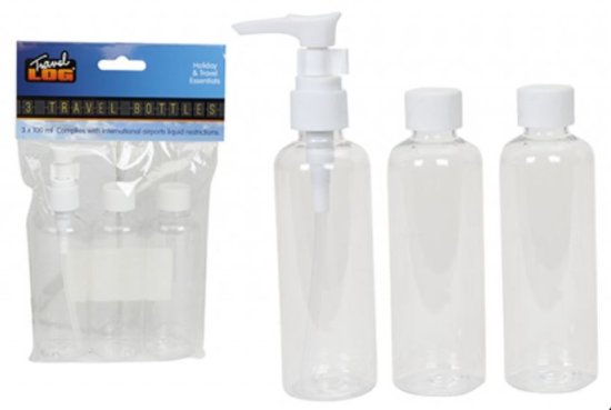 (image for) PMS TRAVEL BOTTLES 3PK - 3X80ML