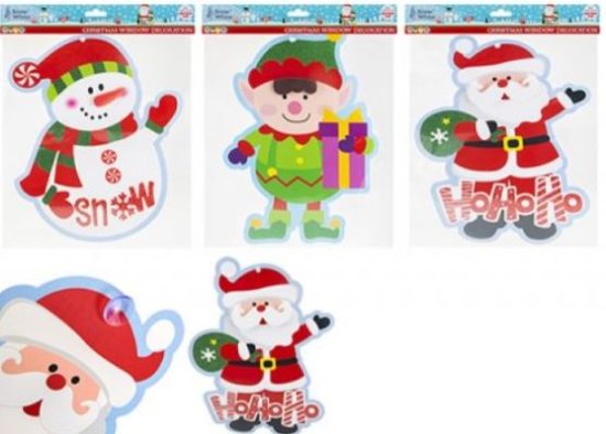 (image for) XMAS WINDOW DECOR ASST - STD