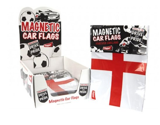 (image for) PMS ENGLAND CAR FLAG MAGNETIC - 12X8