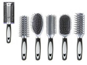 (image for) PMS HAIR BRUSH SIL/BLK CARDED - STD