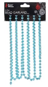 (image for) XMAS BEAD GARLAND BLUE/RED - 2.7M