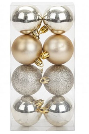 (image for) BAUBLES 5CM CHAMPAGNE 8S - 5CM