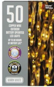 (image for) XMAS COP/WIRE LIGHT OUTDOORW/W - 50S