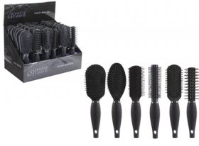 (image for) PMS HAIR BRUSH SIL/BLK 6 ASST - STD