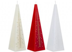 (image for) PMS XMAS ADVENT CANDLE ASST - 6X21CM