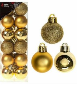 (image for) XMAS LUXURY BAUBLES-24S GOLD - 3CM
