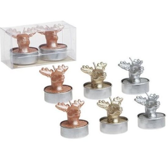 (image for) PMS CANDLE SET TEALIGHT DEER - 2S