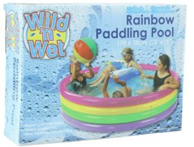 (image for) PMS RAINBOW PADDLING POOL - 70X14"