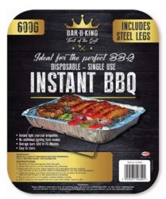(image for) PMS DISPOSABLE BBQ TRAY+LEG - 600G