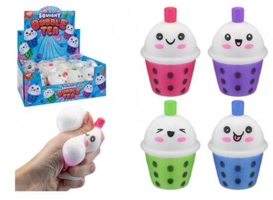 (image for) PMS SQUISHY BUBBLE TEA ASST - 8CM