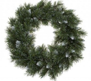 (image for) XMAS WREATH WITH SNOW EFFECT