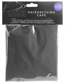 (image for) PMS HAIRDRESSING CAPE BLACK - STD