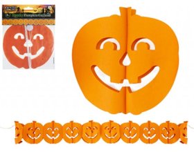 (image for) PMS HWN PUMPKIN PAPER GARLAND - 3M