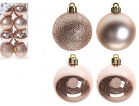 (image for) XMAS LUXURY BAUBLES 16ROSEGOLD - 5CM