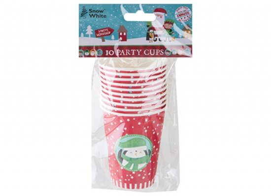 (image for) XMAS PAPER CUPS FUN DESIGN - 10S