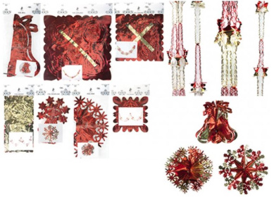 (image for) XMAS FOIL DECORATION ASST