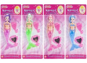 (image for) PMS MERMAID DOLL+ACCESSOR ASST - 8"