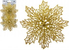 (image for) XMAS HOLLY DECOR CLIP GOLD - 2S