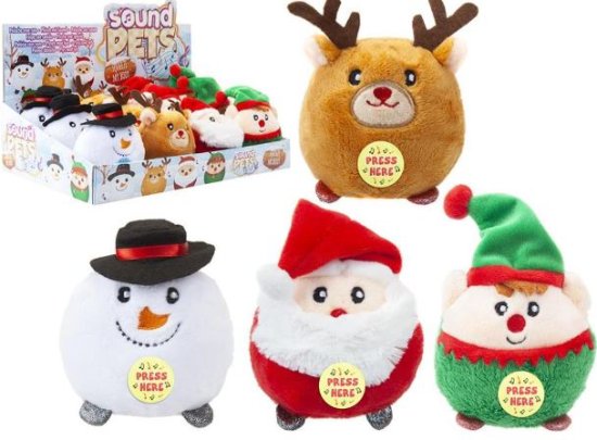 (image for) XMAS MINI ELF PLUSH W/SOUND - 10CM