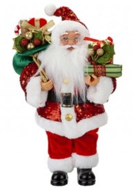 (image for) XMAS STANDING RED SANTA - 30CM