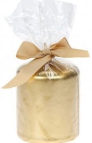 (image for) PMS PILLAR CANDLE GOLD COLOR - 7.5CM